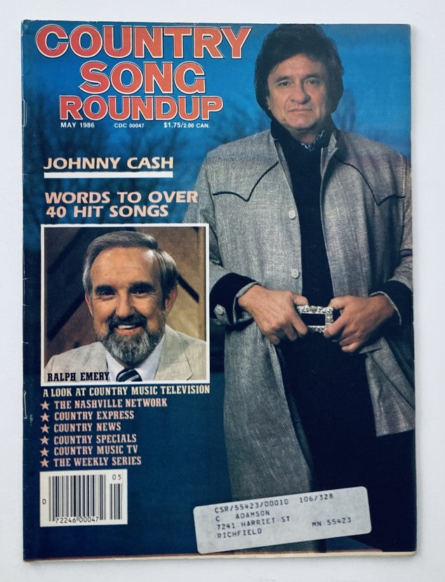 VTG Country Song Roundup Magazine May 1986 Johnny Cash and Ralph Emery