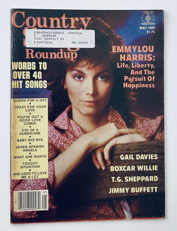 VTG Country Song Roundup Magazine May 1985 Emmylou Harris and Gail Davies