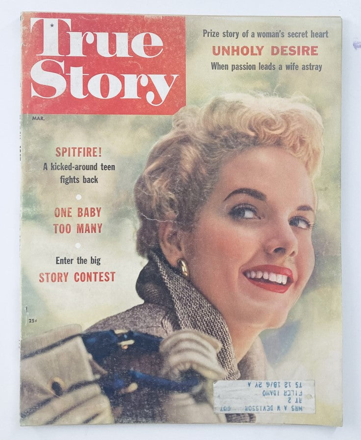 VTG True Story Magazine March 1957 Vol 76 No. 2 Living Proof of Our Sin