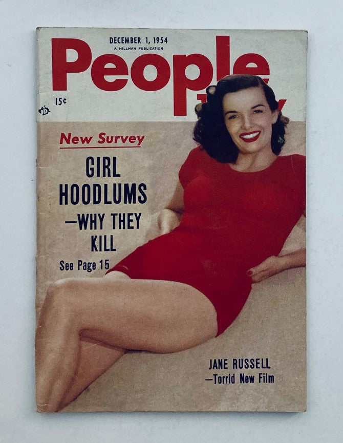 VTG People Today Magazine December 1 1954 Vol 9 No. 11 Jane Russell No Label