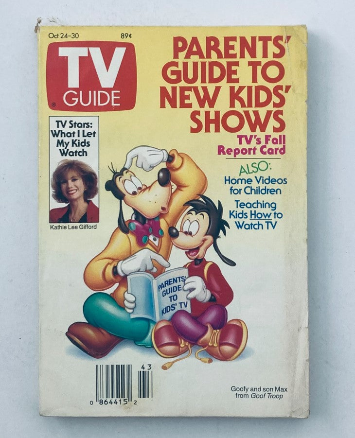 TV Guide Magazine October 24 1992 Kathie Lee Gifford Toledo-Lima Ed. No Label