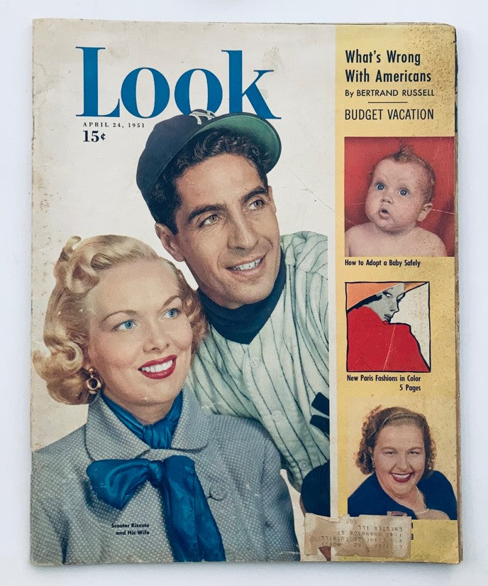 VTG Look Magazine April 24 1951 Vol 15 No. 9 Scooter Rizzuot & Frank Bauman