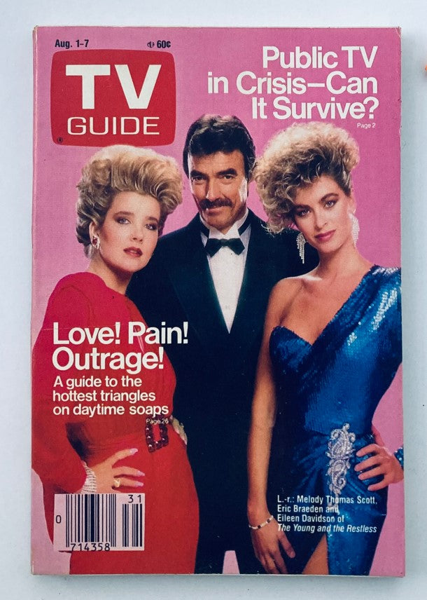 TV Guide Magazine August 1 1987 Melody Thomas Scott WA-Baltimore Ed. No Label VG