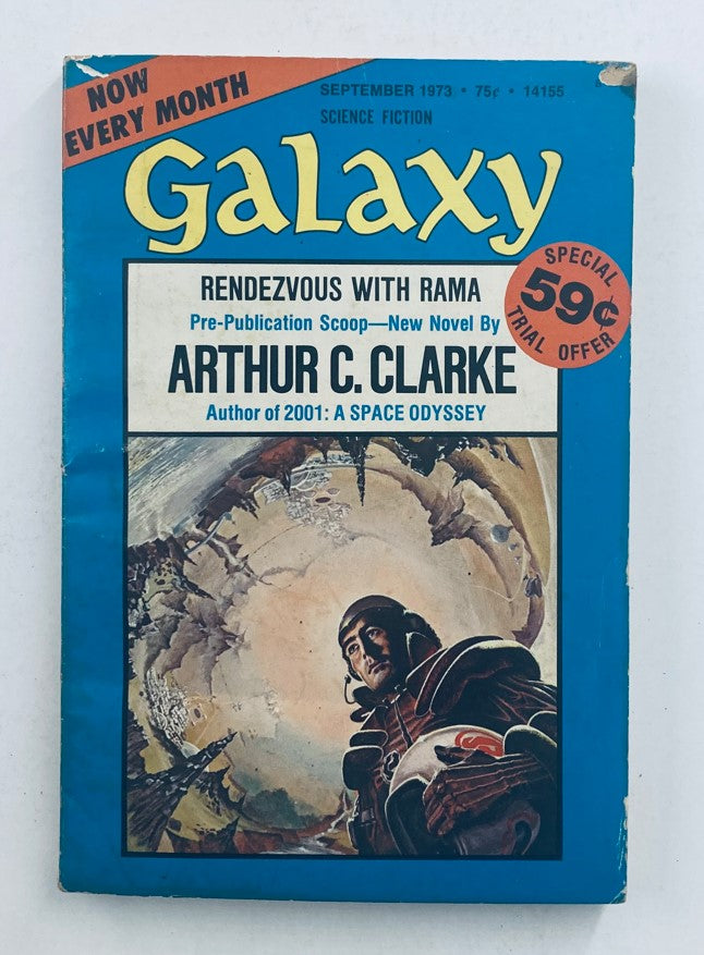 Galaxy Magazine September 1973 Vol 34 No. 8 Rendezvous with Rama No Label