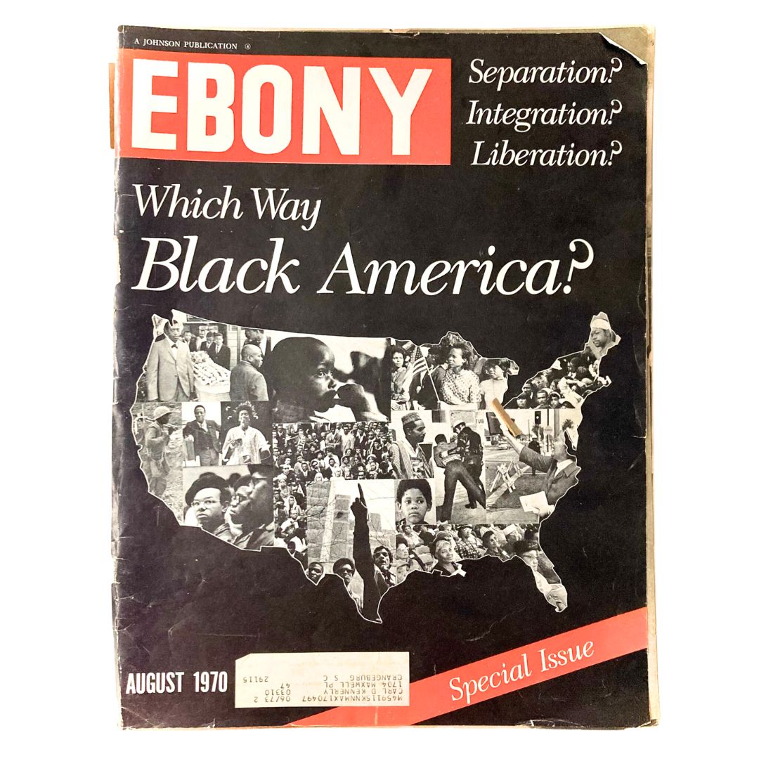 VTG Ebony Magazine August 1970 Which Way Black America?