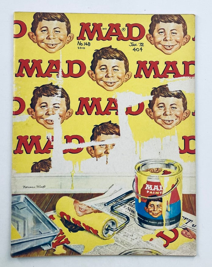 Mad Magazine January 1972 No. 148 Guide to Pro Football 6.0 FN Fine No Label