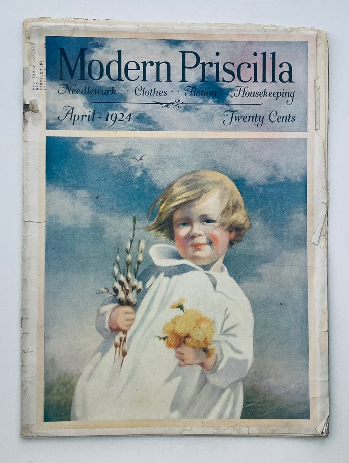 VTG Modern Priscilla Magazine April 1924 Vol 38 No. 111 The Embroidered Shawl