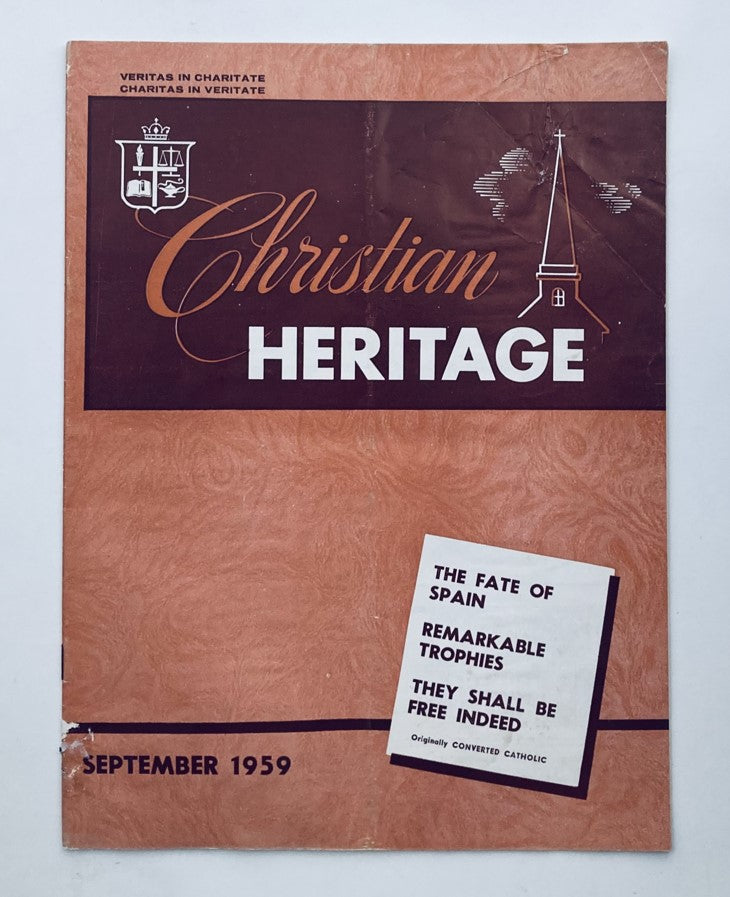 VTG Christian Heritage Magazine September 1959 The Fate of Spain No Label