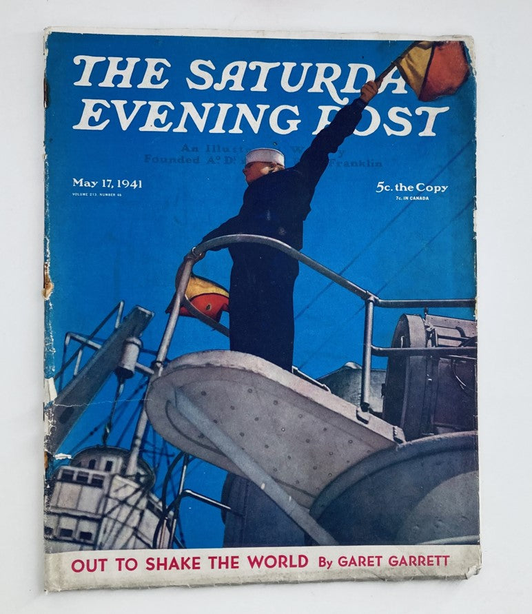 The Saturday Evening Post Magazine May 17 1941 Out To Shake The World No Label