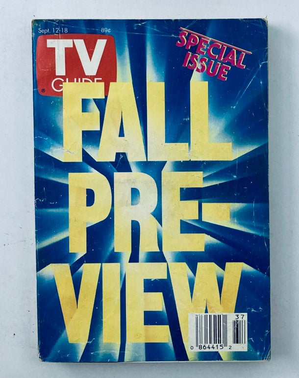 TV Guide Magazine September 12 1992 Fall Issue Chicago Metro Ed. No Label