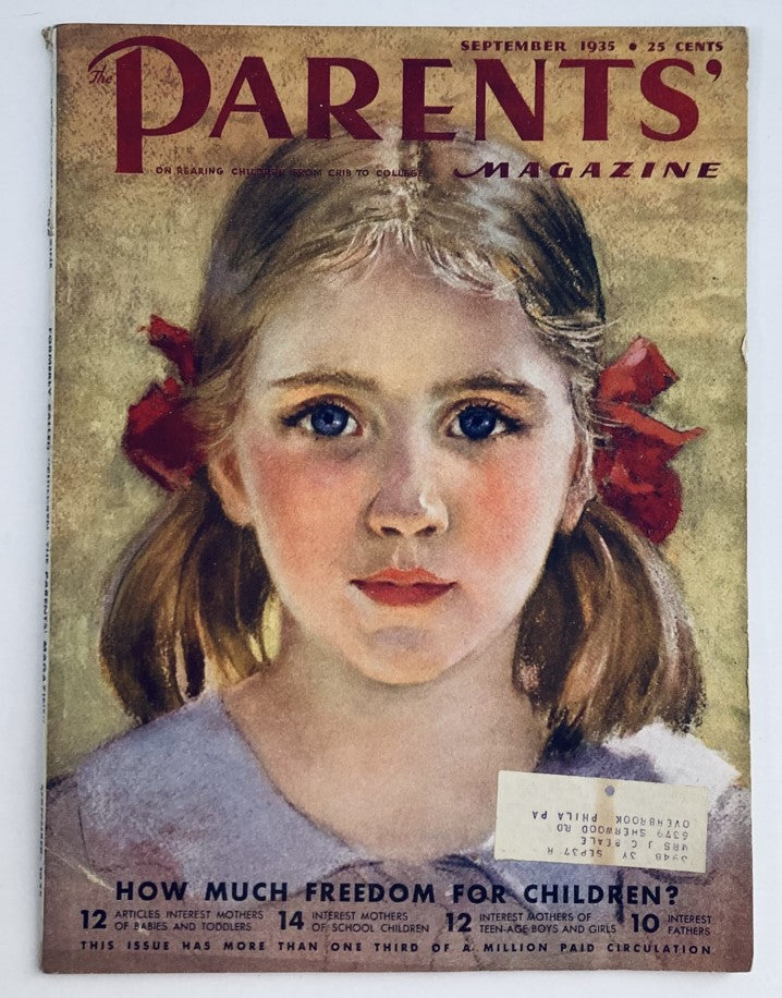 VTG The Parents' Magazine September 1935 How Much Freedom for Children?