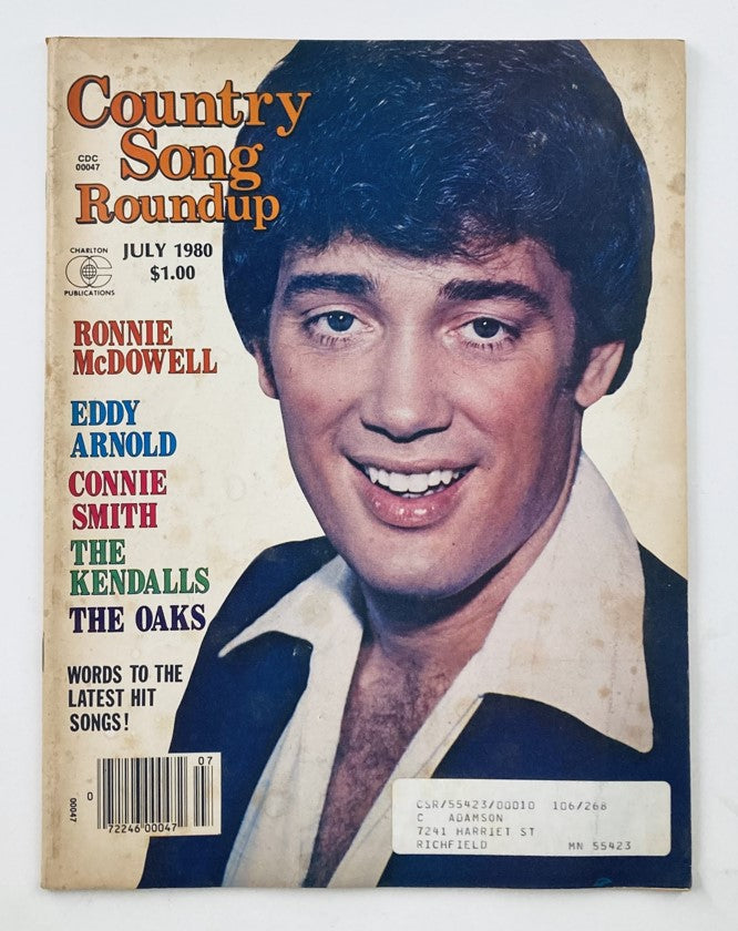 VTG Country Song Roundup Magazine July 1980 Ronnie McDowell & Eddy Arnold