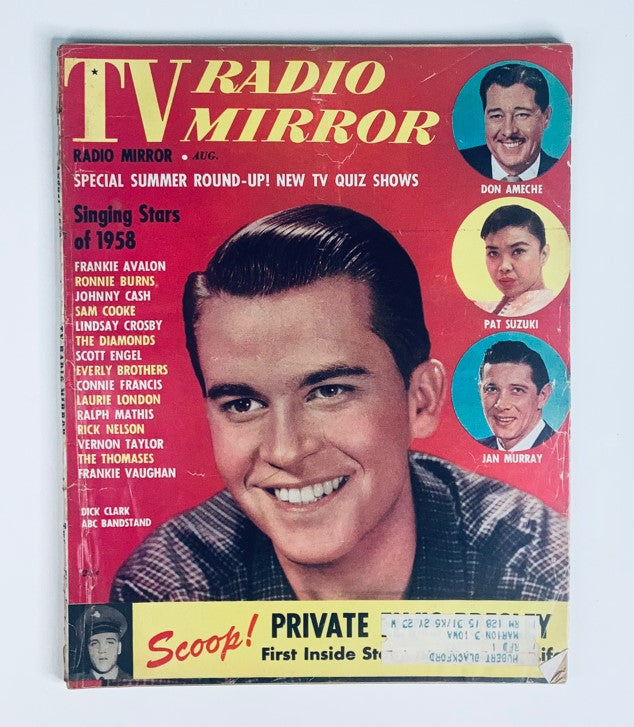 VTG TV Radio Mirror Magazine August 1958 Vol 50 #3 Dick Clark and Don Ameche