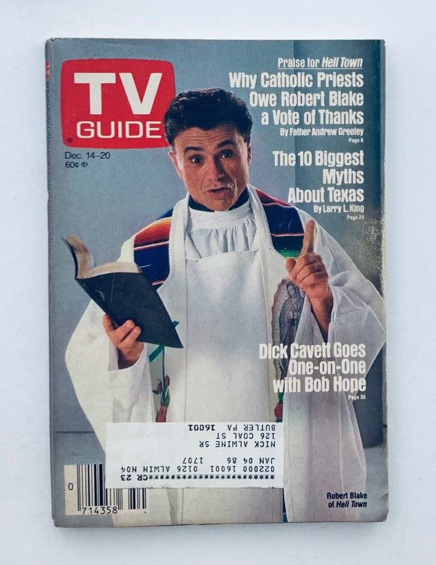 TV Guide Magazine December 14 1985 Robert Blake Pittsburgh Metro Ed.