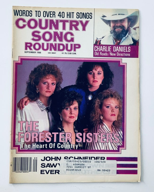 VTG Country Song Roundup Magazine September 1986 The Forester Sisters