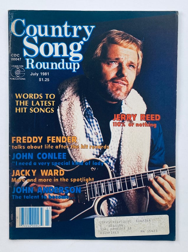 VTG Country Song Roundup Magazine July 1981 Jerry Reed 110% or Nothing