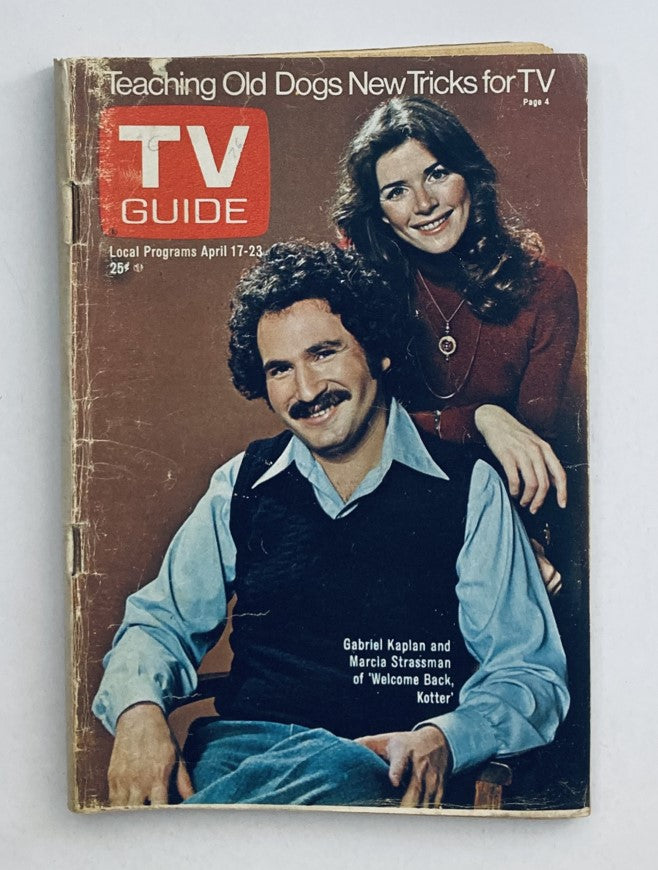 TV Guide Magazine April 17 1976 Welcome Back, Kotter WA-Baltimore Ed. No Label