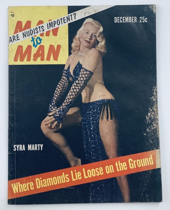 VTG Man to Man Magazine December 1954 Vol 5 #9 Syra Marty Cover Girl No Label