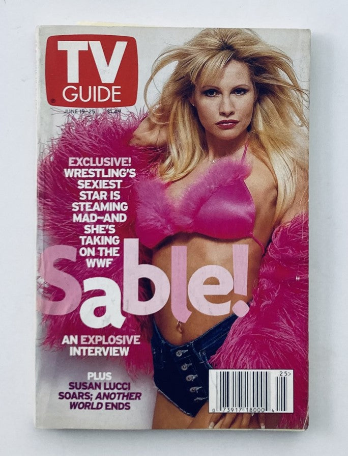 TV Guide Magazine June 19 1999 WWF Sable San Diego Ed. No Label