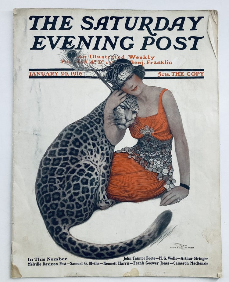 The Saturday Evening Post Magazine January 29 1916 Cameron Mackenzie No Label