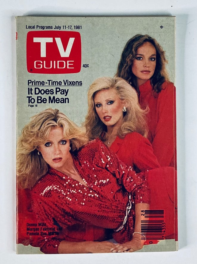 TV Guide Magazine July 11 1981 #1476 Donna Mills Nashville Ed. No Label