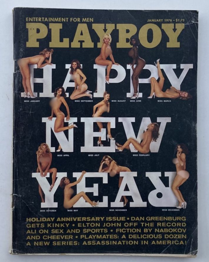 VTG Playboy Magazine January 1976 Playmate Daina House w Centerfold No Label