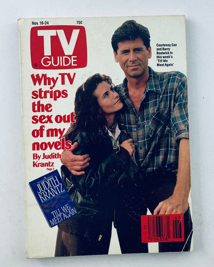 TV Guide Magazine November 18 1989 Courteney Cox WA-Baltimore Ed. No Label