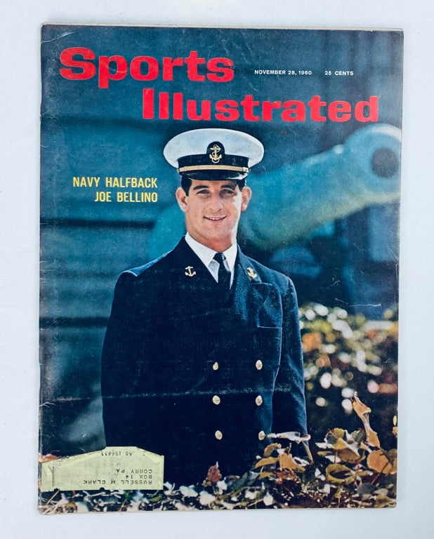 VTG Sports Illustrated Magazine November 28 1960 Vol 13 No. 22 Joe Bellino