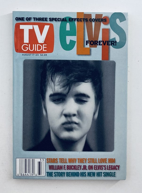 TV Guide Magazine August 17 2002 Elvis Presley Staten Island Ed. VG No Label