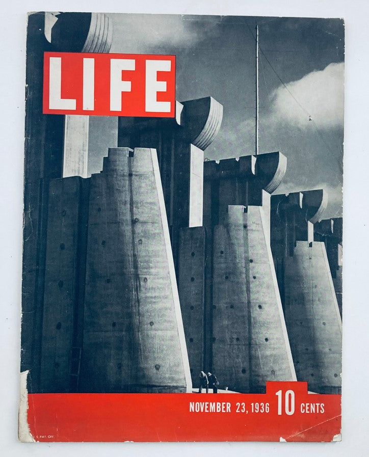 RES* VTG 1st Issue of Life Magazine November 23 1936 Vol 1 No. 1 Fort Peck Dam