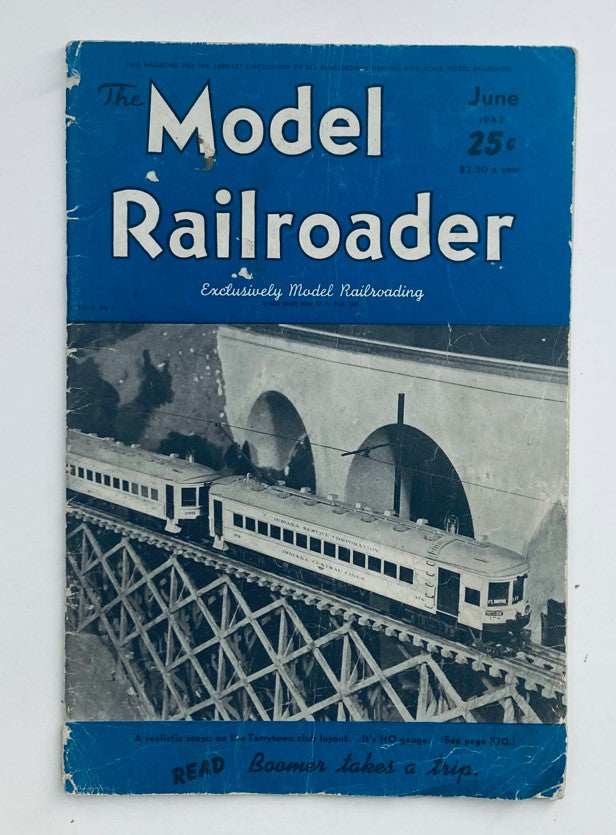 VTG Model Railroader Magazine June 1942 Vol 9 No. 6 Boomer Takes a Trip No Label