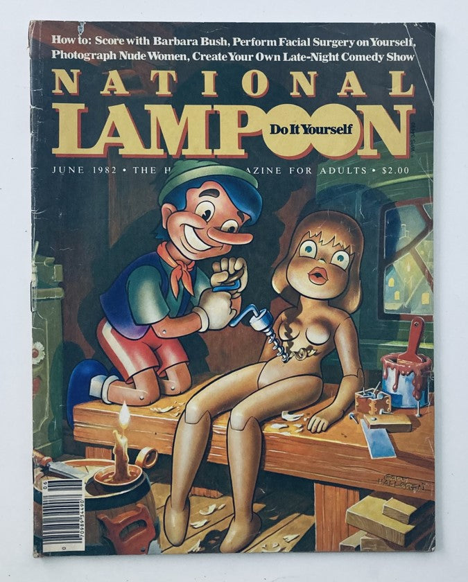 Vintage National Lampoon Magazine June 1982 Vol 2 No 47 Featuring Pinocchio - Rare Collectible