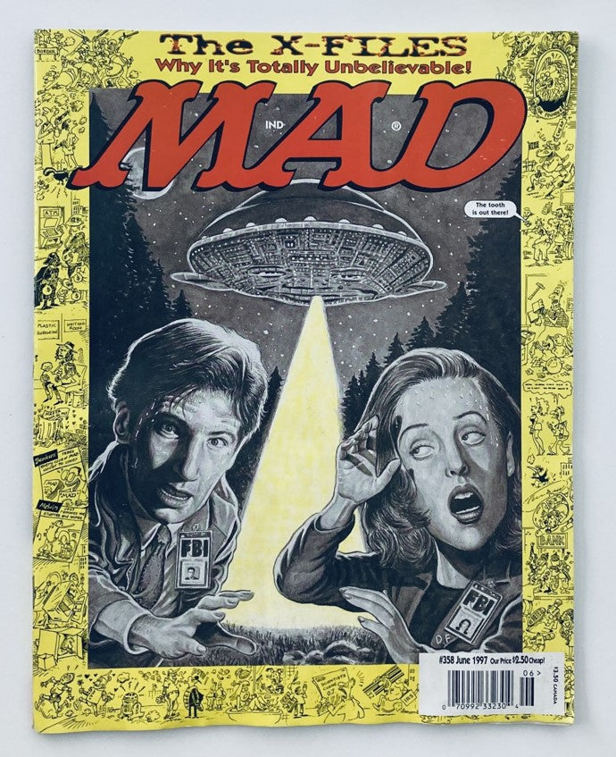 Mad Magazine June 1997 #358 David Duchovny Gillian Anderson 2.0 GD Good No Label