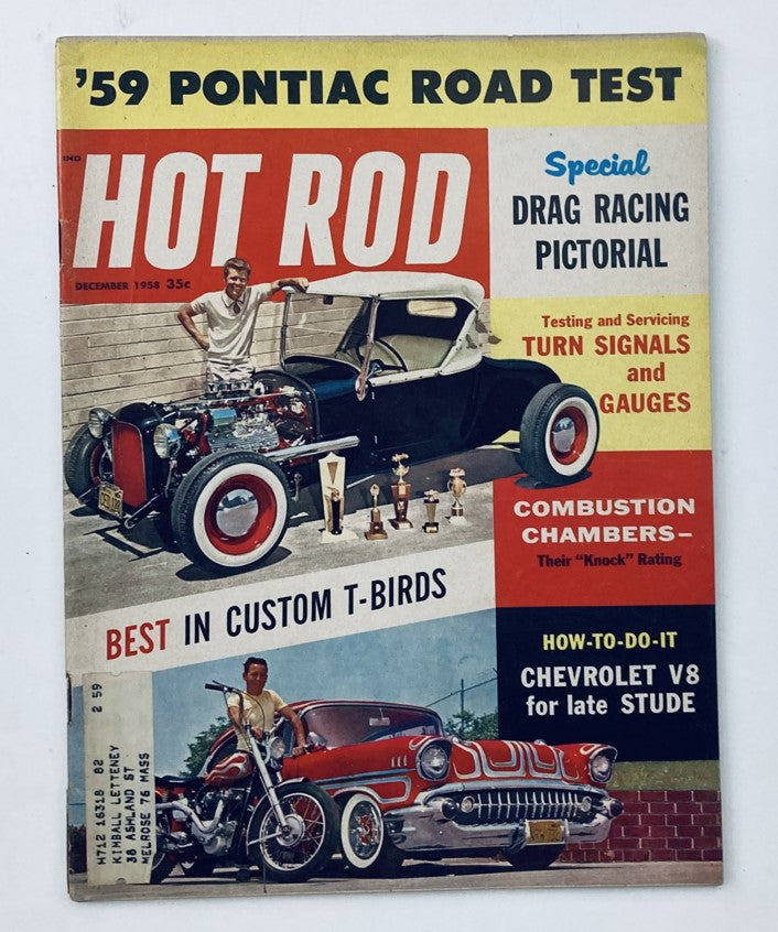 VTG Hot Rod Magazine December 1958 Vol 11 No. 12 Turn Signals and Gauges