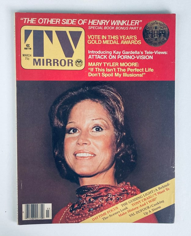 VTG TV Mirror Magazine March 1977 Vol 77 No. 4 Mary Tyler Moore No Label