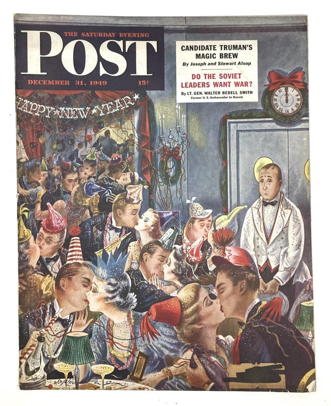 Saturday Evening Post Magazine December 31 1949 Illustrated Cover Alajalov