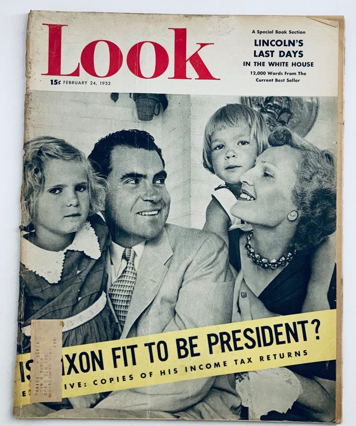 VTG Look Magazine February 24 1953 Vol 17 No. 4 Richard M. Nixon and Family