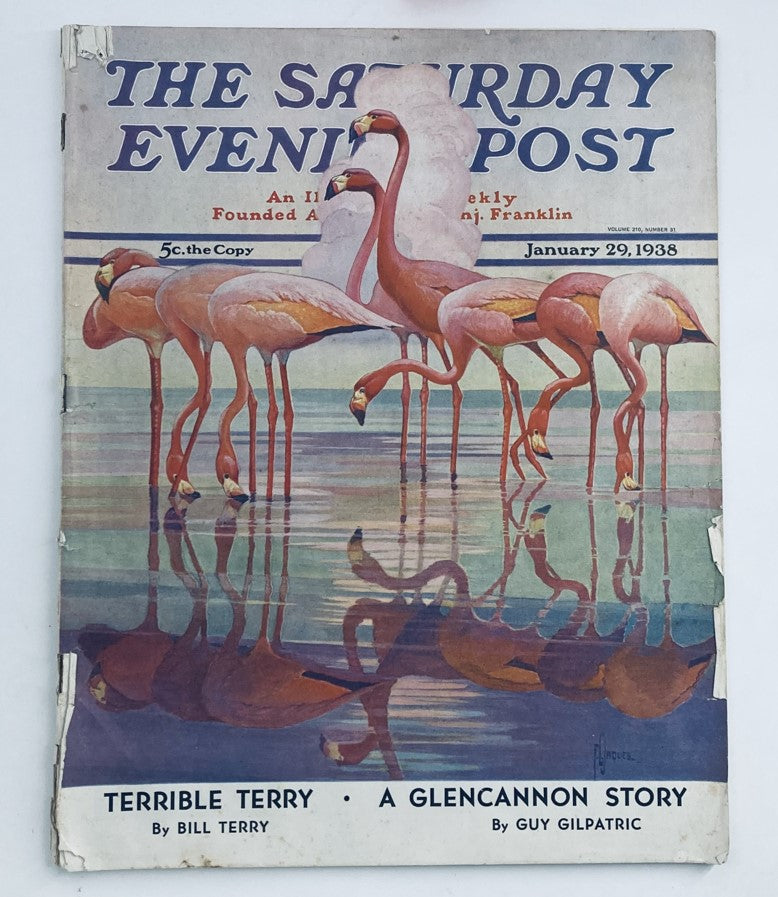 The Saturday Evening Post Magazine January 29 1938 Terrible Terry No Label