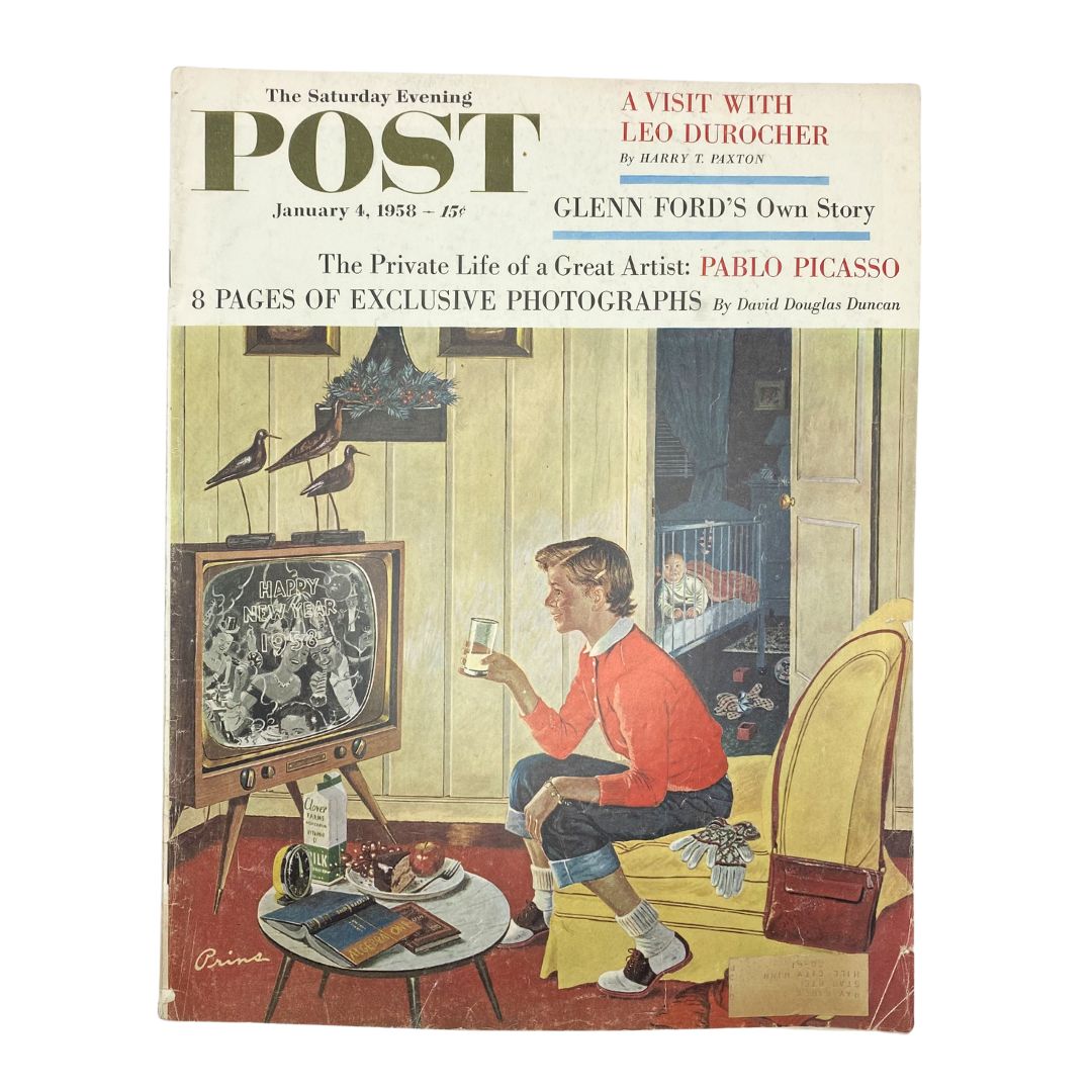 Saturday Evening Post Magazine January 4 1958 Five Minutes of 12 - Ben Prins