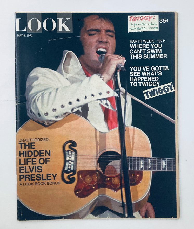 RES* VTG Look Magazine May 4 1971 Vol 35 No. 9 Elvis Presley No Label