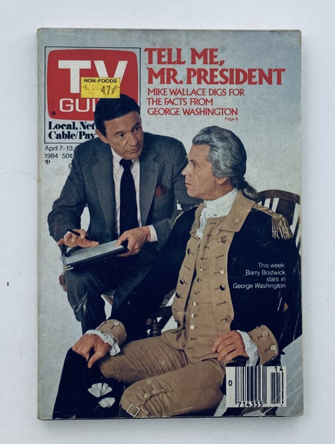 TV Guide Magazine April 7 1984 Barry Bostwick WA-Baltimore Ed. No Label