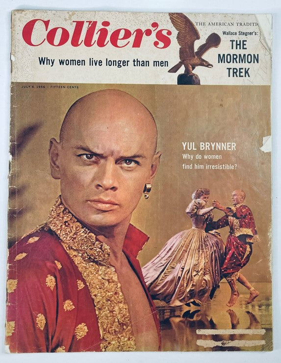 VTG Collier's Magazine July 6 1956 Vol 138 No. 1 Yul Brynner & The Mormon Trek