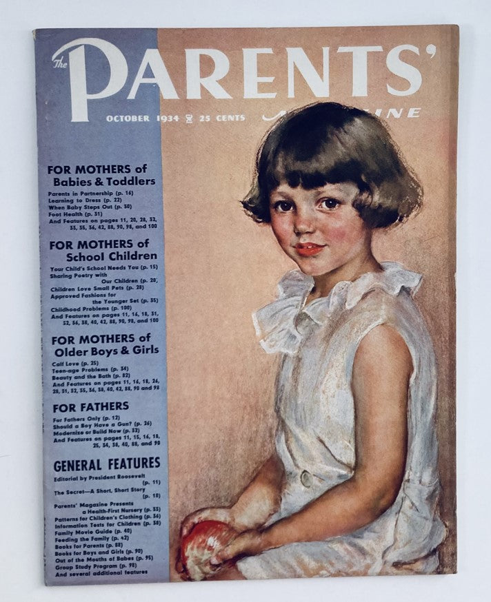 VTG The Parents' Magazine October 1934 Children Love Small Pets No Label