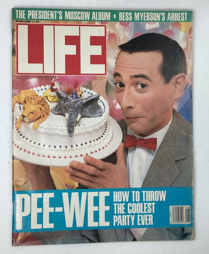 RES* VTG Life Magazine August 1988 Vol 11 No. 9 Pee-Wee Herman No Label