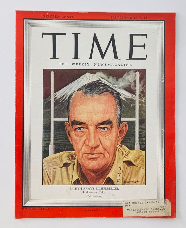 VTG Time Magazine September 10 1945 Vol 46 No. 11 Robert L. Eichelberger