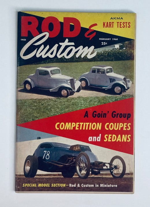 VTG Rod & Custom Magazine February 1960 Competition Coupes & Sedans No Label