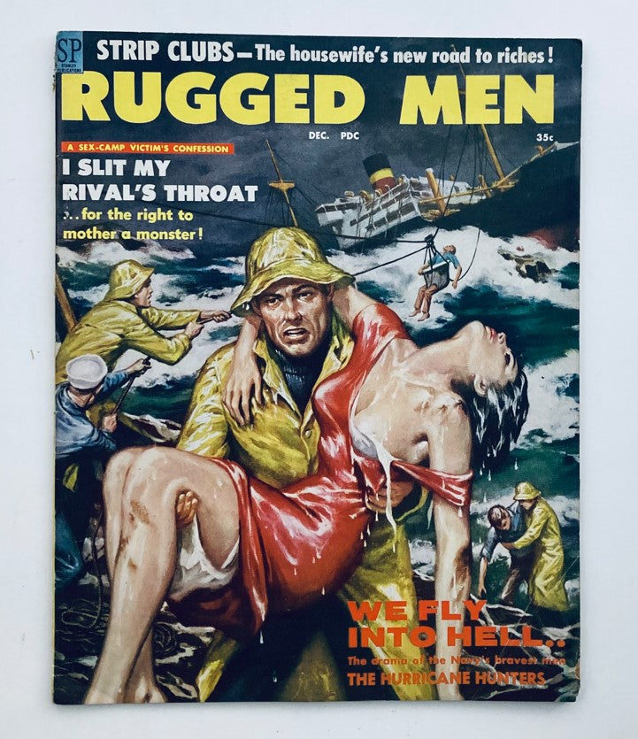 VTG Rugged Men Magazine December 1958 Vol 2 No. 2 The Demon of Pairs No Label