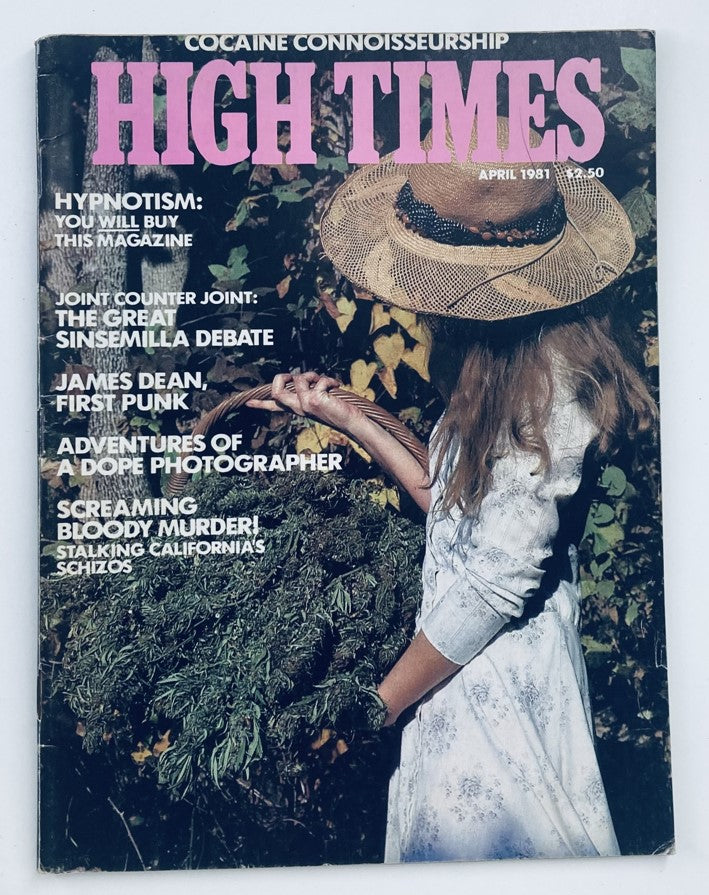 VTG High Times Magazine April 1981 #68 The Great Sinsemilla Debate No Label