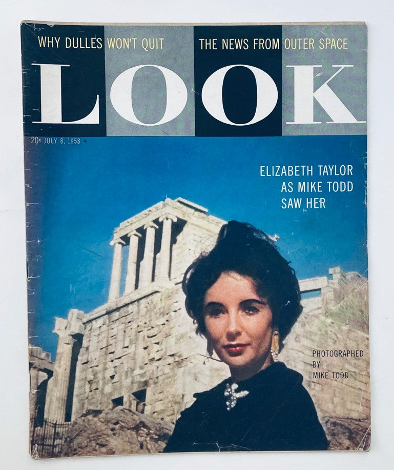 VTG Look Magazine July 8 1958 Vol 22 No. 14 Elizabeth Taylor Cover No Label