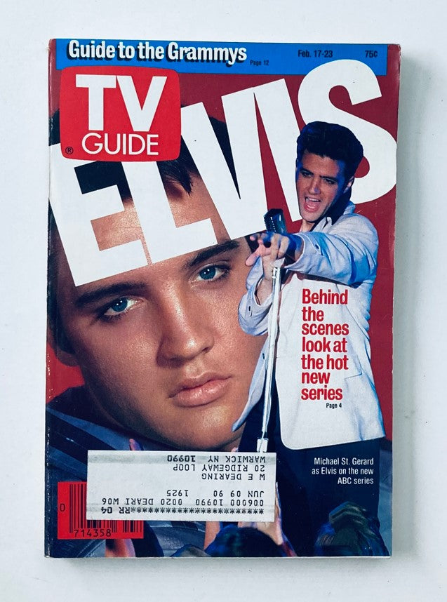 TV Guide Magazine February 17 1990 Michael St. Gerard as Elvis NY Metro Ed.